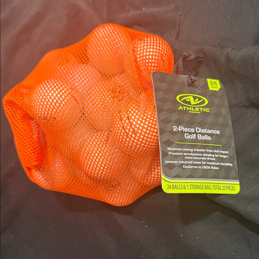 Athletic works 24 count golf balls new with tags